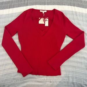 NWT Anthro Favorite Daughter Sweater | XL 12-14 | Red